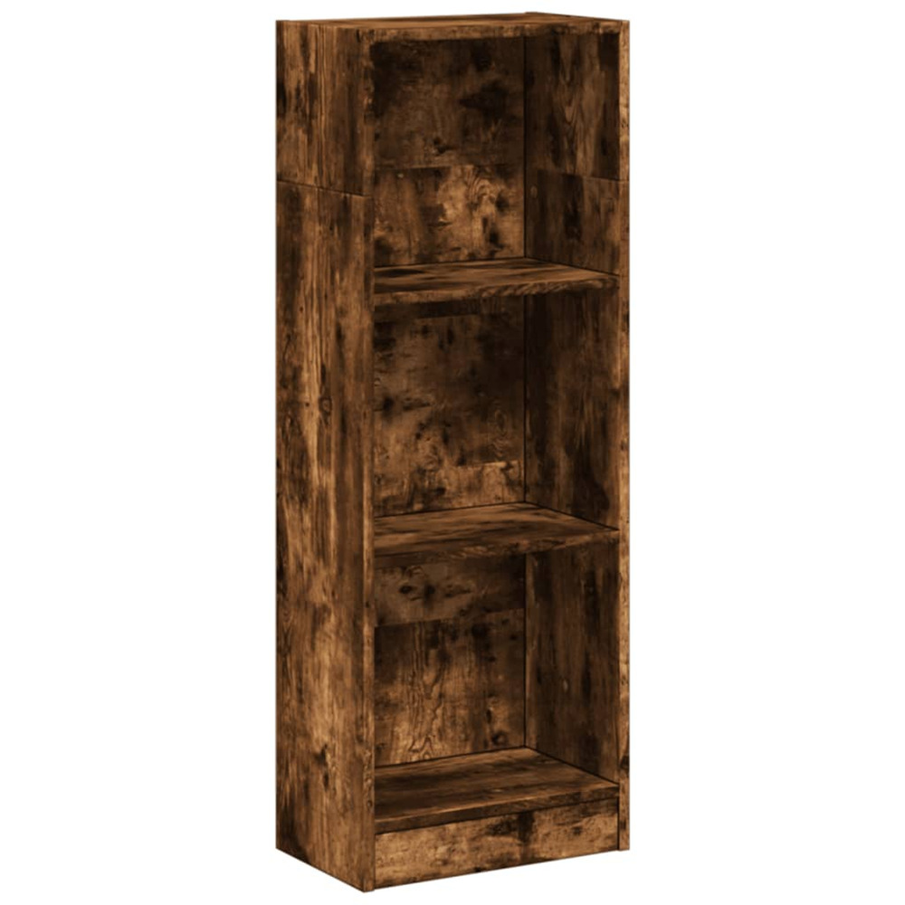 Bibliothèque chêne fumé 40x24x109 cm bois d'ingénierie