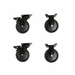 Firten roulette professionnel pour brasero 80/100 cm