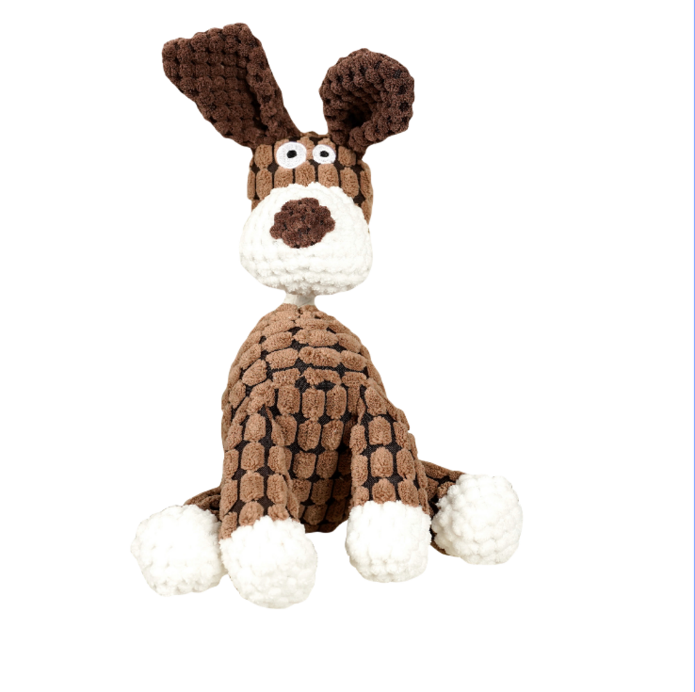 Jouets pour chiens en forme de crocodile, d'âne, de mouton, de renard, de lapin, d'éléphant, de cochon