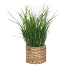 Plante artificielle herbes dans pot en en jacinthe d'eau h 70 cm