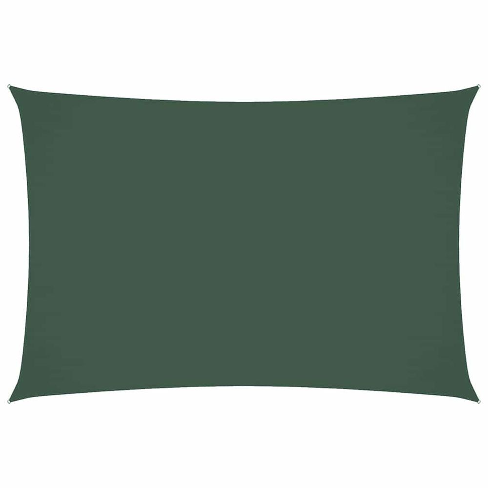 Voile de parasol tissu oxford rectangulaire 2,5x4,5m vert foncé