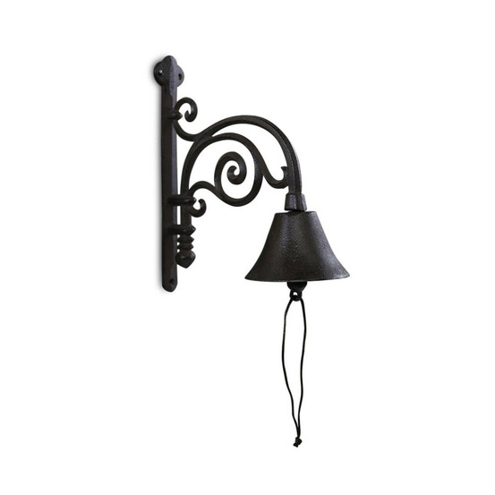 Cloche fonte fonte marron - décoration d'autrefois