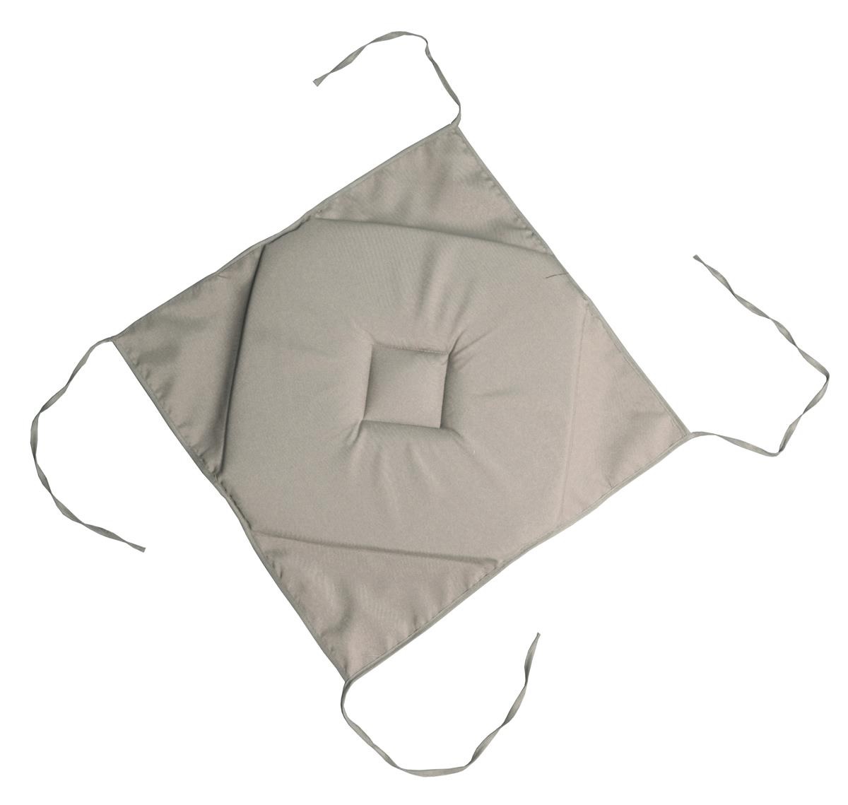 Coussin galette de chaise 4 rabats lin 40x40cm