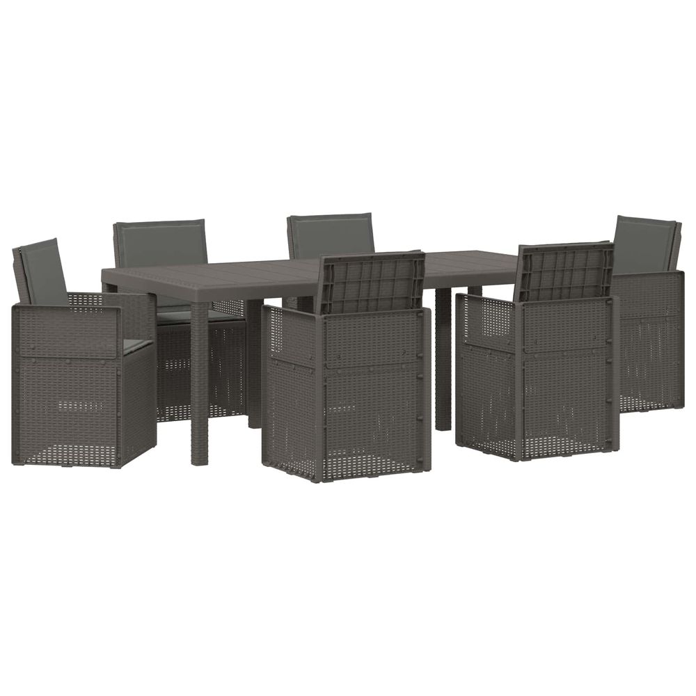 Ensemble de salle à manger pour jardin 7 pc pp