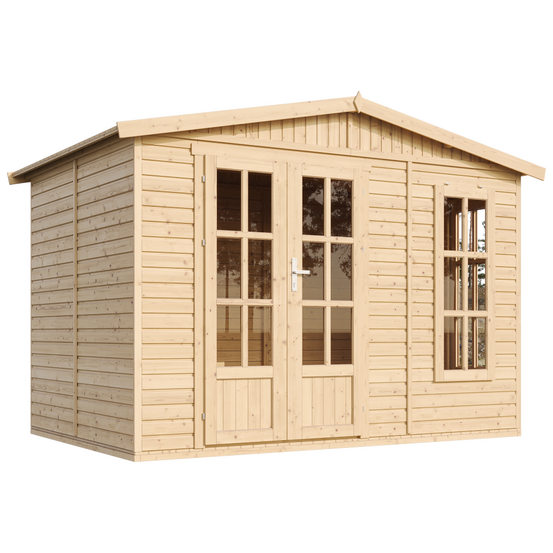 Abri de jardin en bois 6 m2 - l332xp222xh232cm - timbela m334fb