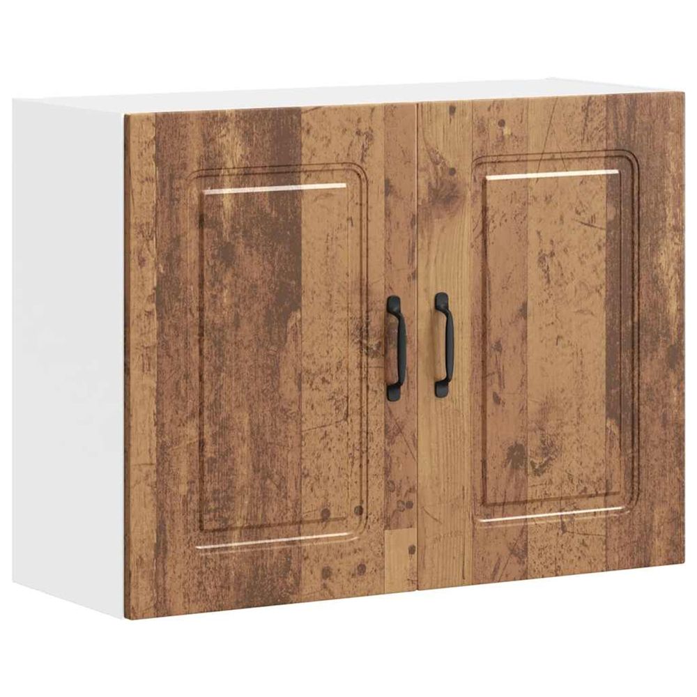 Armoire murale de cuisine kalmar vieux bois bois d'ingénierie