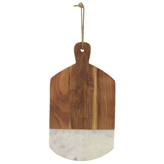 Planche à découper acacia et marbre