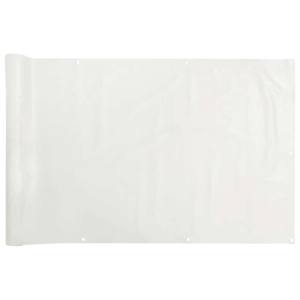Écran d'intimité de balcon blanc 400x120 cm pvc