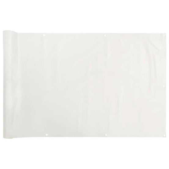 Écran d'intimité de balcon blanc 400x120 cm pvc