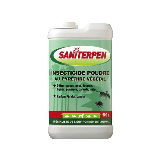 Insecticide poudre pyrèthre végétal 500g saniterpen