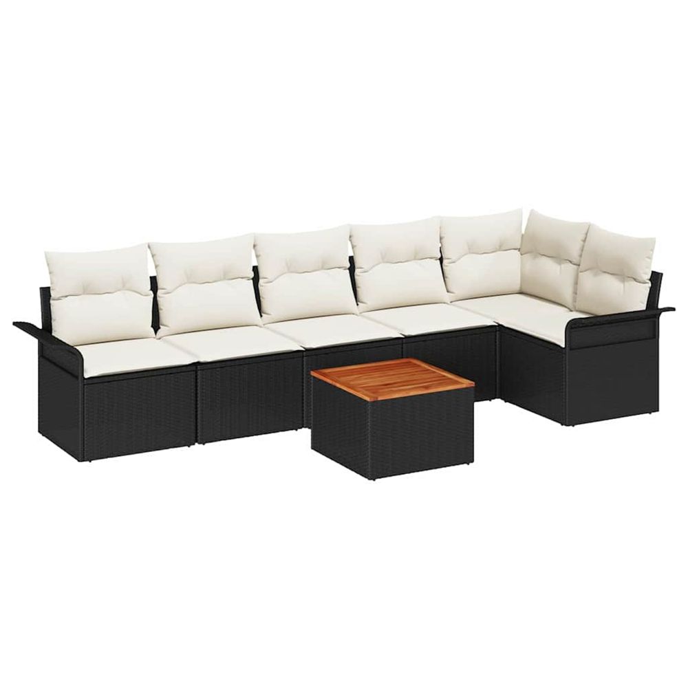 Ensemble de canapé de jardin 7 pc 6-nombre de places