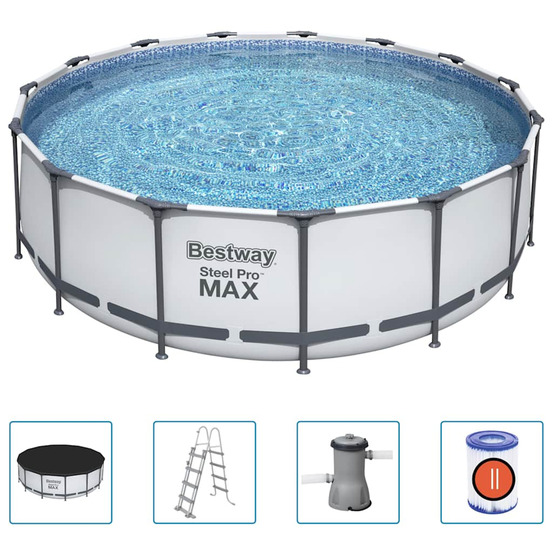 Ensemble de piscine steel pro max rond 457x122 cm