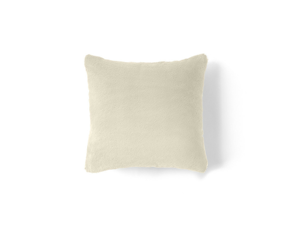 Crocus - coussin - en fausse fourrure - 35x35 cm