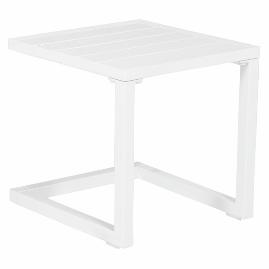Table d'appoint barbados en aluminium blanc