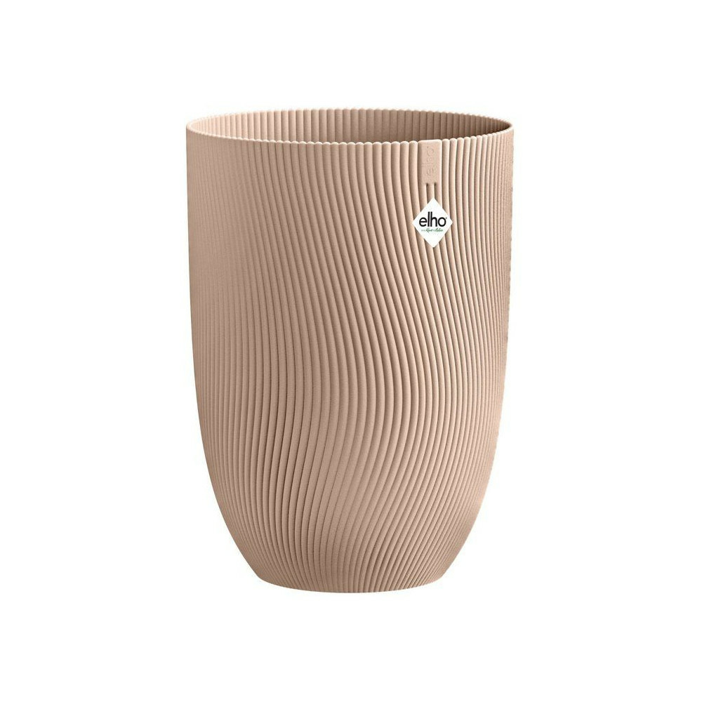 Pot de fleur haut - elho - sereh haut 30 - 22 l - l 30 x b 29.5 x h 41 cm - marron - balcon/intérieur/extérieur
