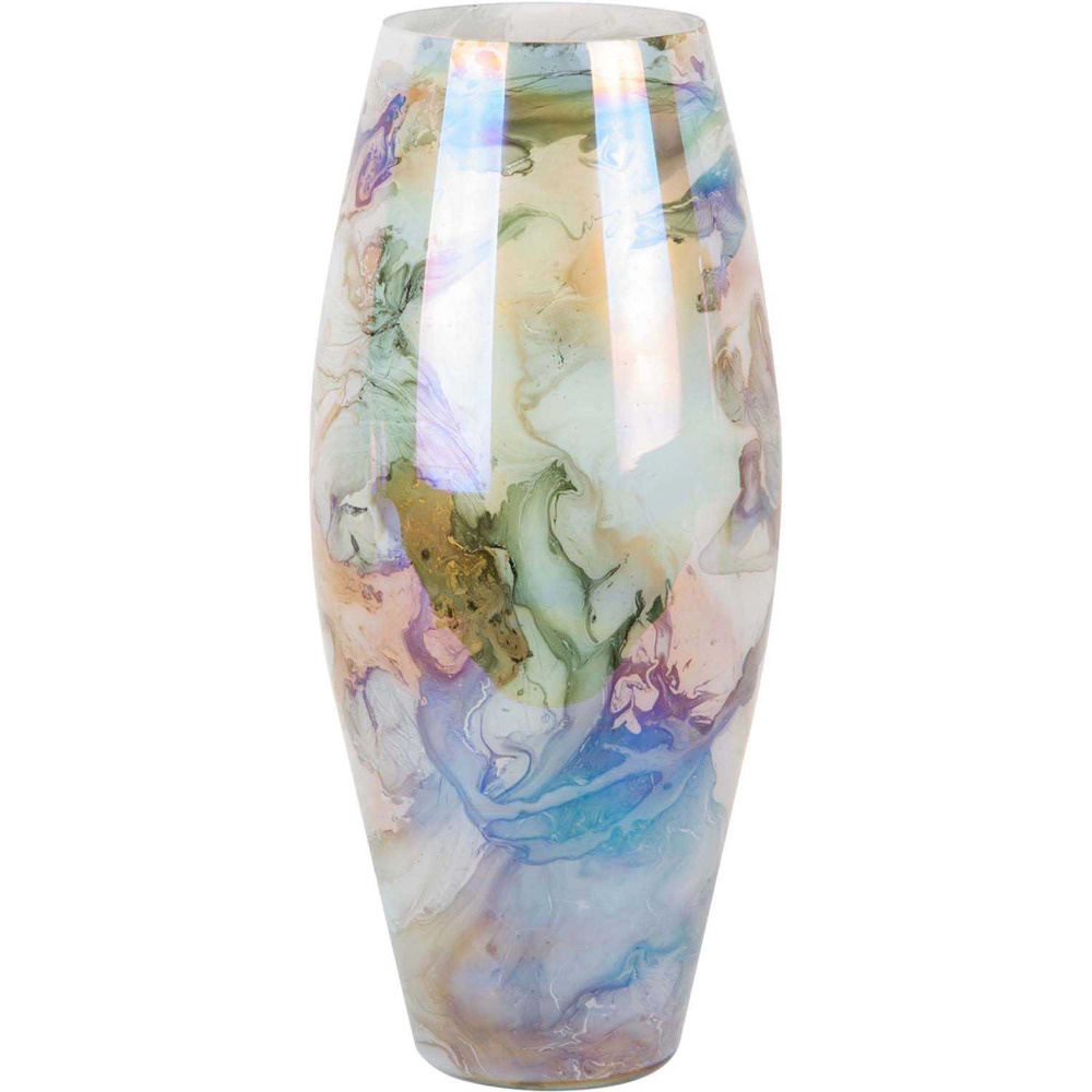 Vase en verre melange cone vert