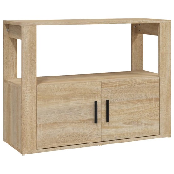Buffet bahut commode armoire meuble de rangement organisateur cuisine salle de séjour salon sonoma 80 x 30 x 60 cm bois d'ing