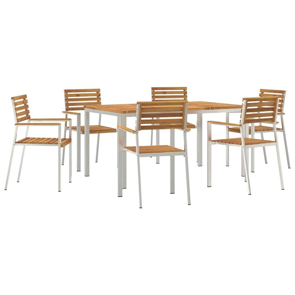 Ensemble de salle à manger pour jardin 7 pc