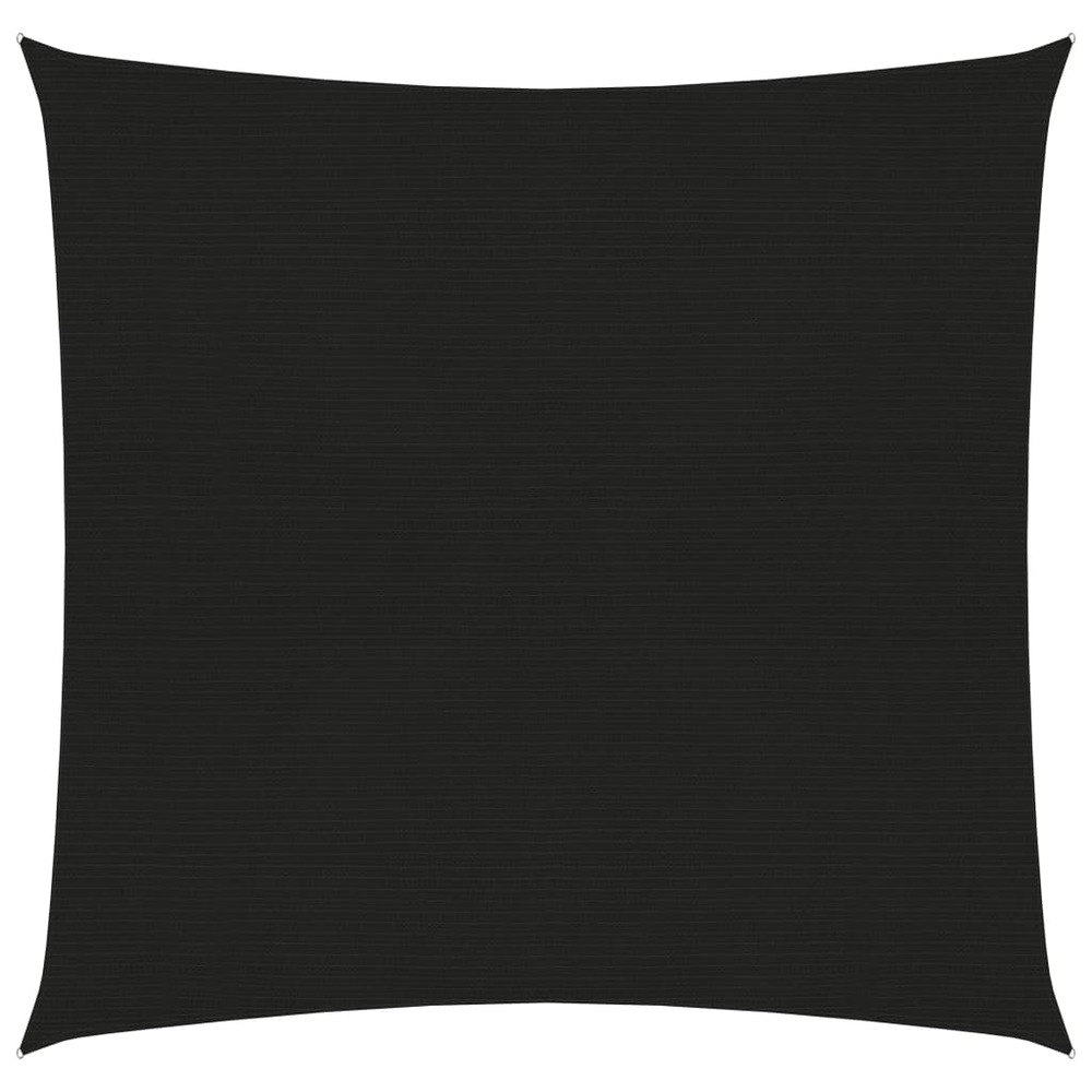 Voile toile d'ombrage parasol 160 g/m² 2 x 2 m pehd noir