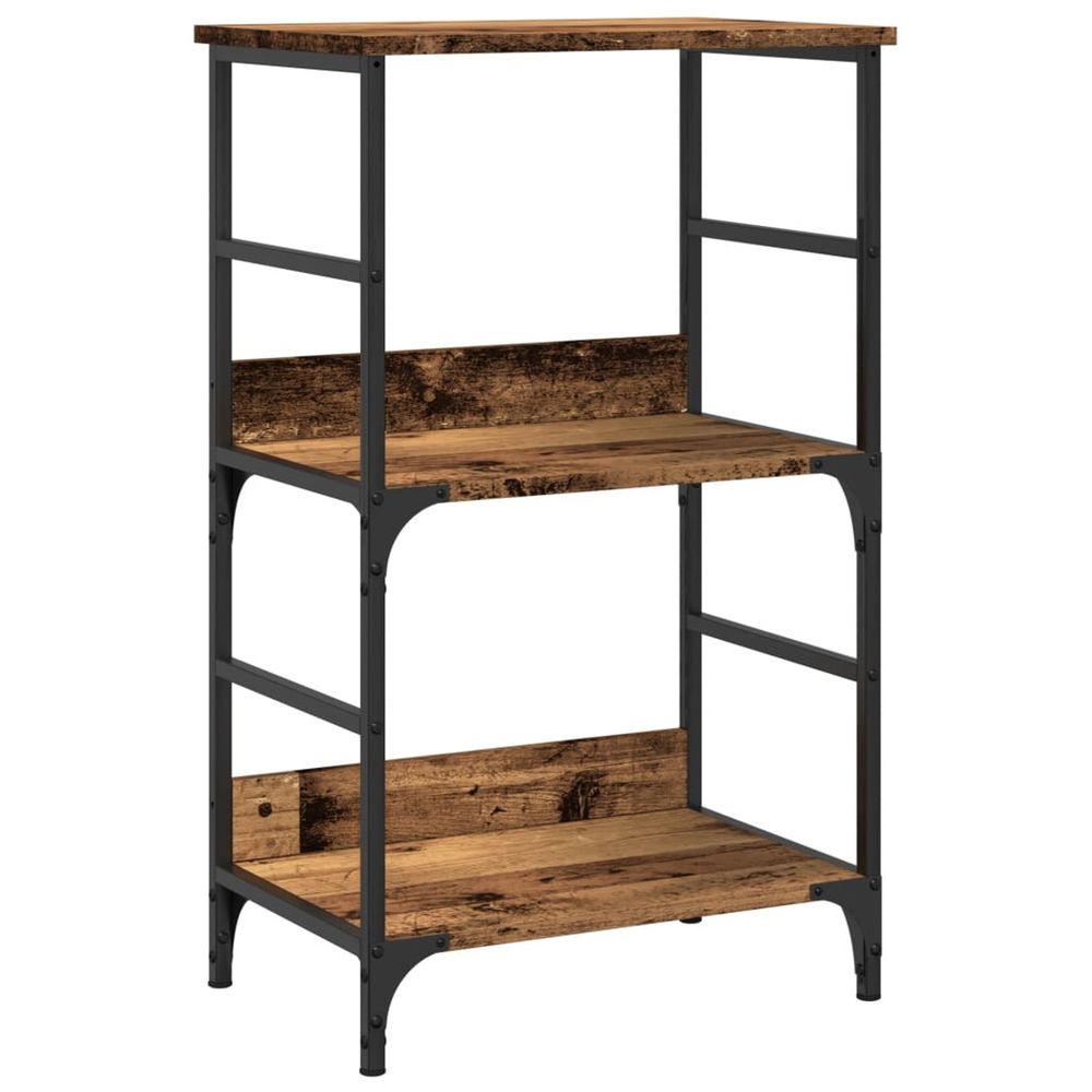 Bibliothèque vieux bois 50x33x82 cm bois d'ingénierie