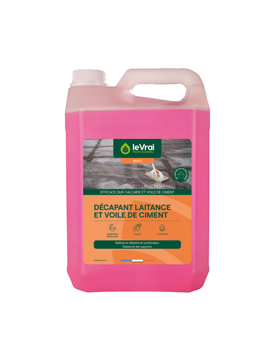 Décapant laitance et voile de ciment 5l - le vrai