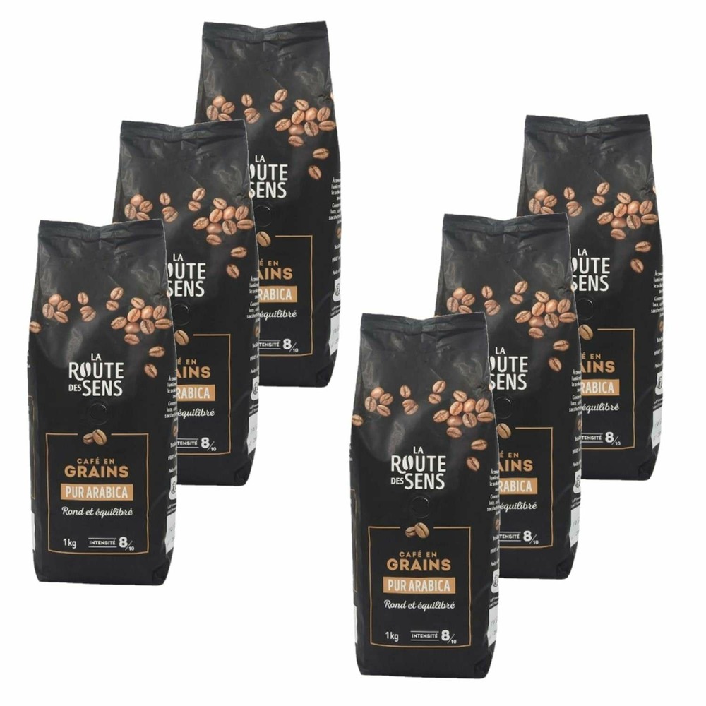Café en grains 100% arabica - la route des sens