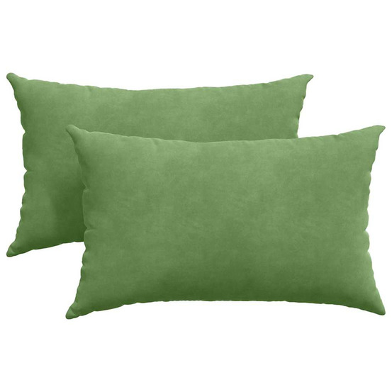 Coussins de canapé 2 pcs vert clair 50 x 30 cm