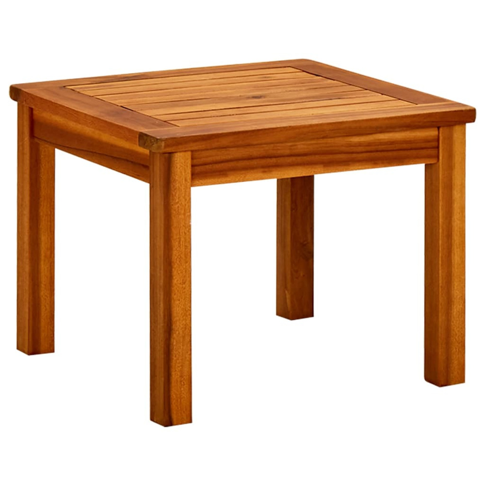 Table basse de jardin 45x45x36 cm bois solide d'acacia