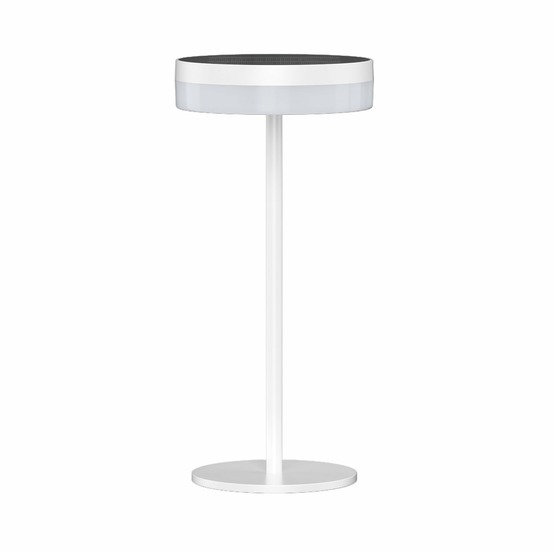 Lampe de table solaire vivia mini solar blanc h27cm