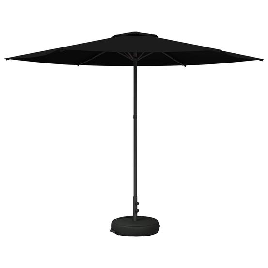 Parasol de jardin avec base 300 x 300 cm polyester