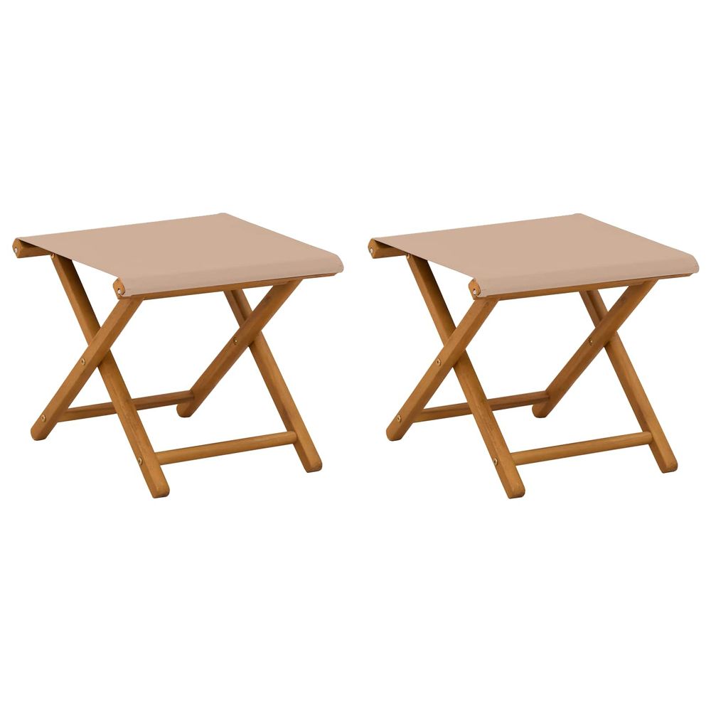 Chaise longue 2 pc bois d'eucalyptus massif taupe bain de soleil