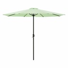 Parasol de jardin polyester acier 300 x 230 cm vert pastel