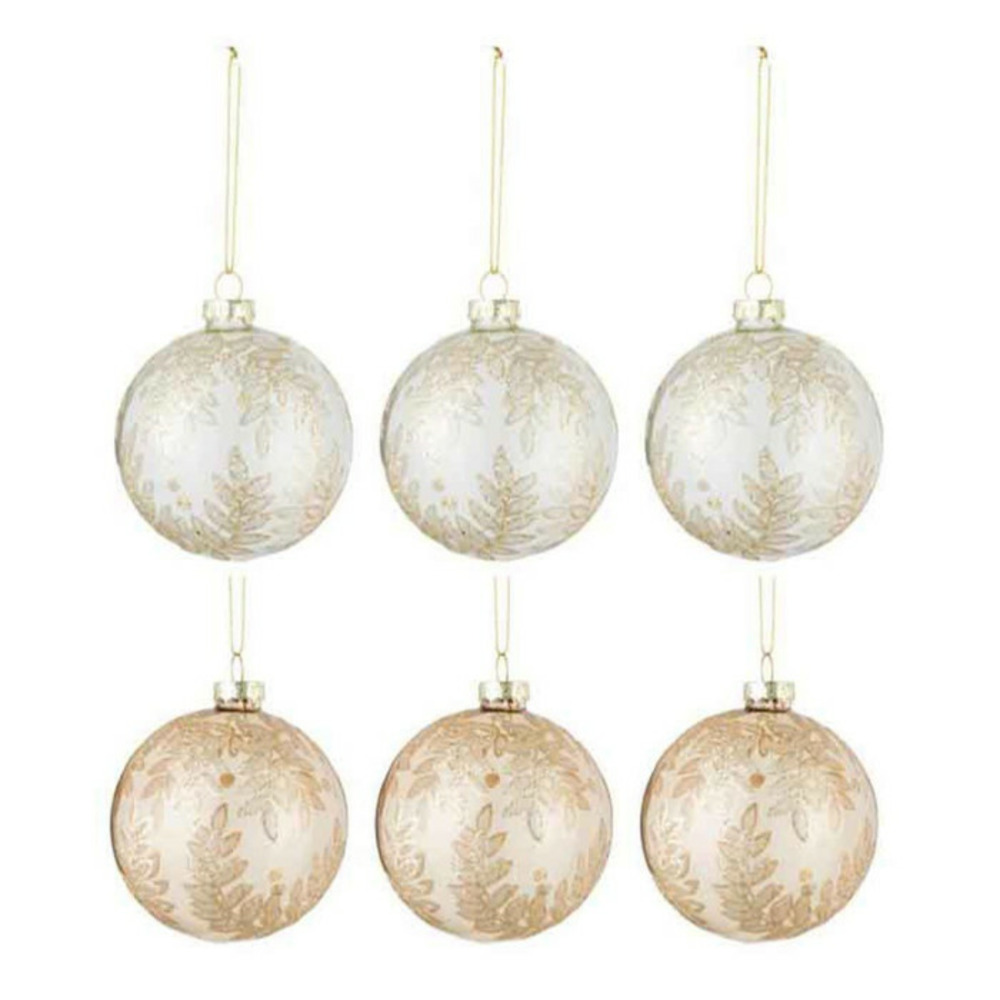 Lot de 6 boules de noël 