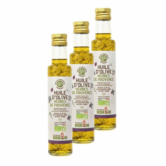 Huile d'olive extra vierge herbes de provence bio - naturellement ninon