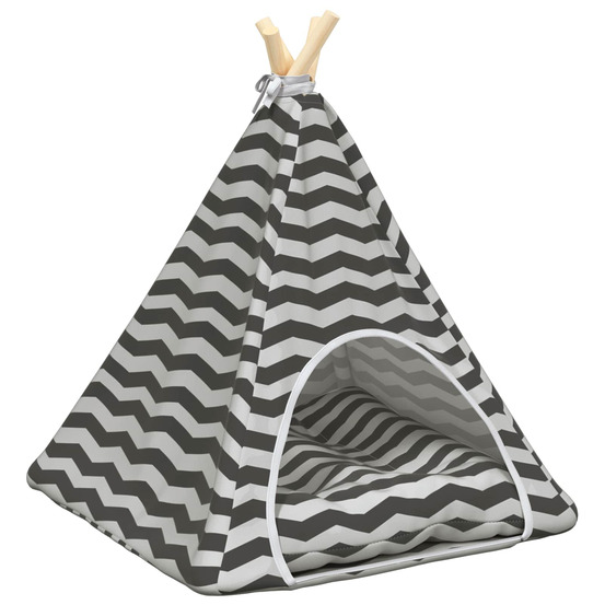 Teepee pour animaux de compagnie avec coussin 50 x 50 x 60 cm