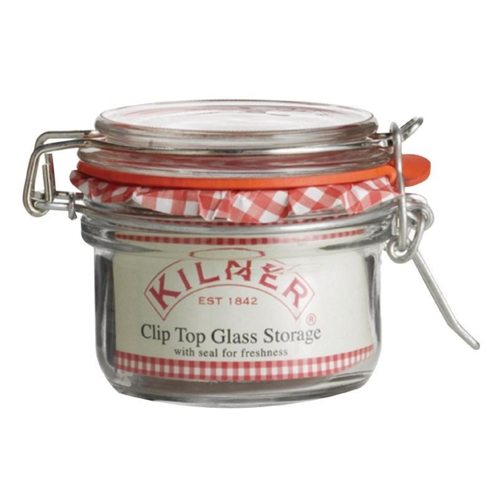 Bocal à conserves en verre avec clip 125 ml - kilner