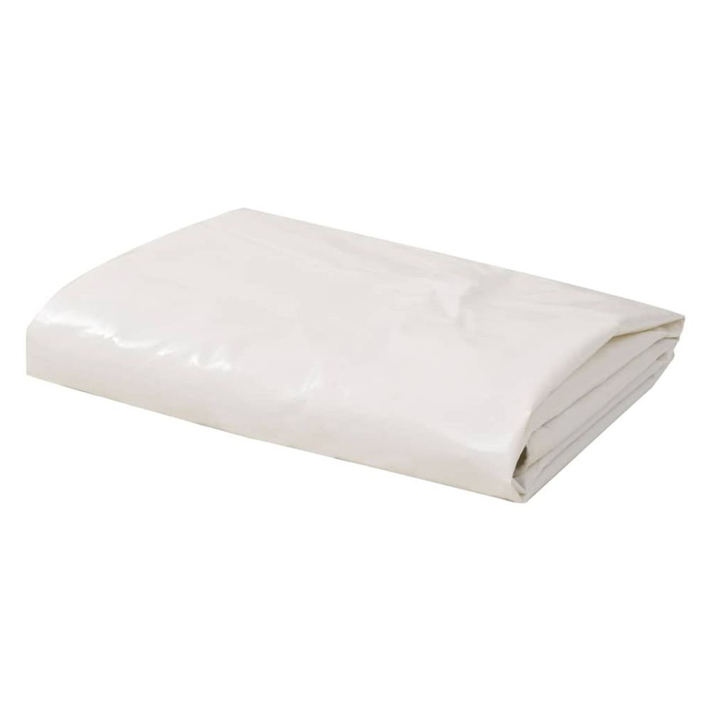 Tarps blanc 1,5 x 20 m toile avec revêtement en pvc