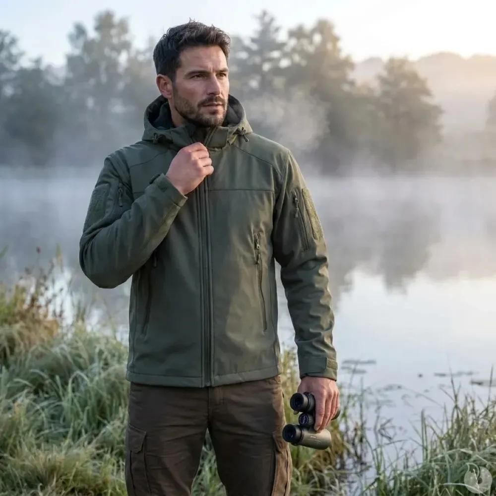 Veste softshell kaki fighter v2 – imperméable et résistante