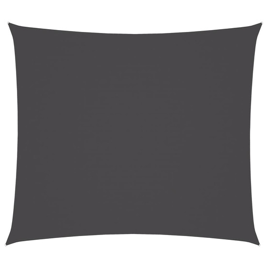 Voile de parasol tissu oxford rectangulaire 2x2,5 m anthracite