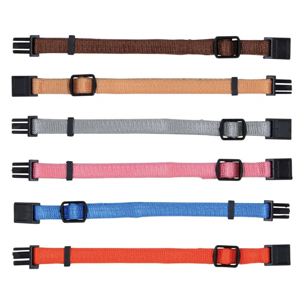 6 colliers m-l 22 à 35 cm x10 mm pour chiot couleurs différentes