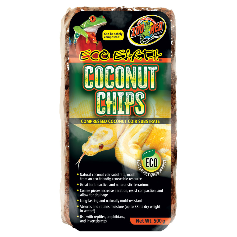 Nouveaux chips de noix de coco eco earth 500 gr, pour substrats reptiles