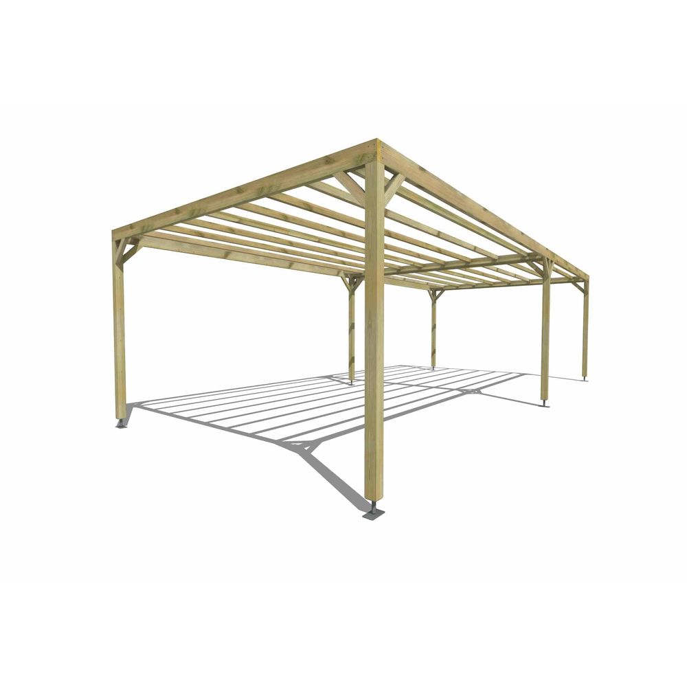 Pergola bois • 9m x 4m • indépendante • sens largeur • livraison comprise