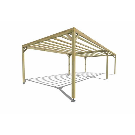 Pergola bois • 9m x 4m • indépendante • sens largeur • livraison comprise