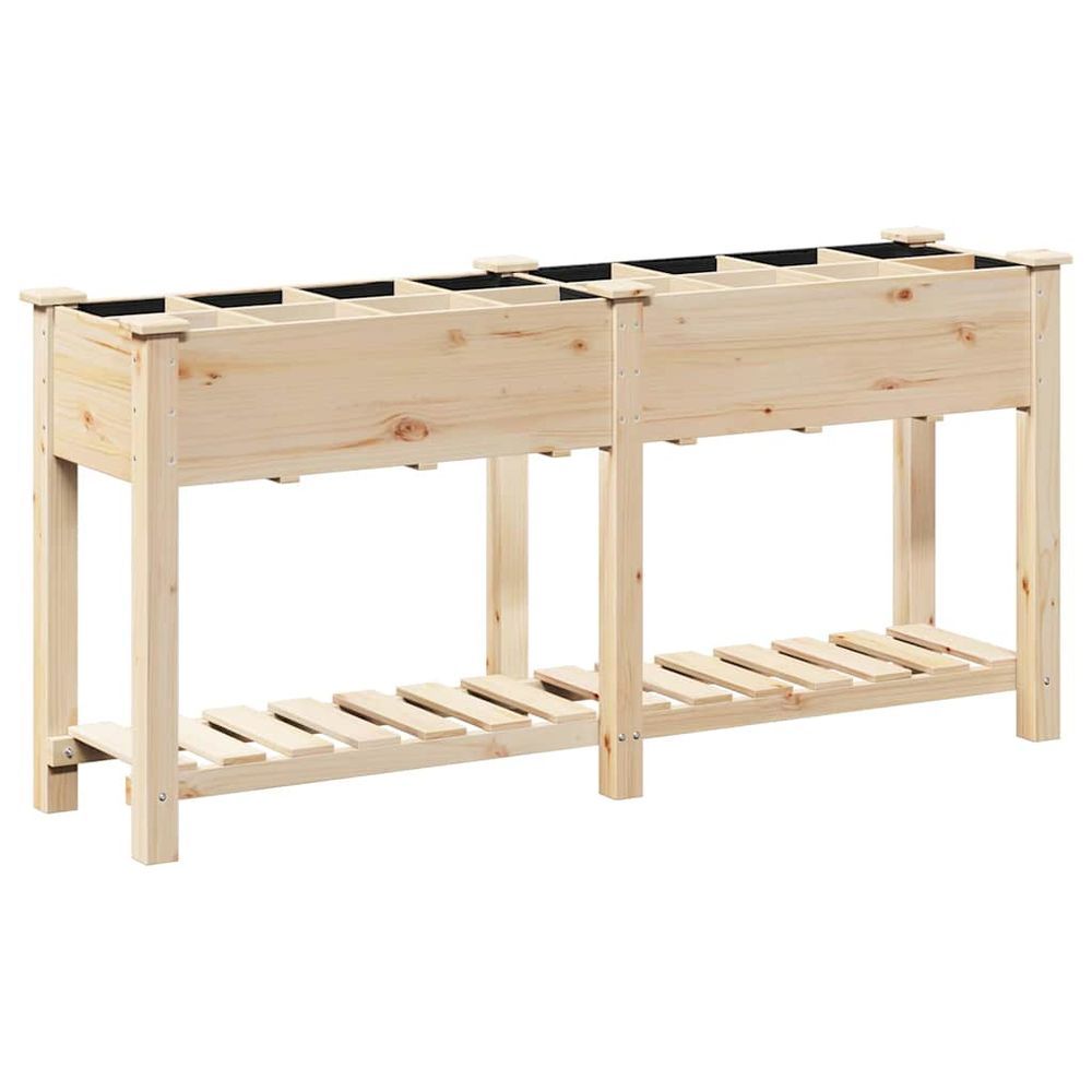 Cache-pot de jardin beige 161,5 x 45 x 76,5 cm