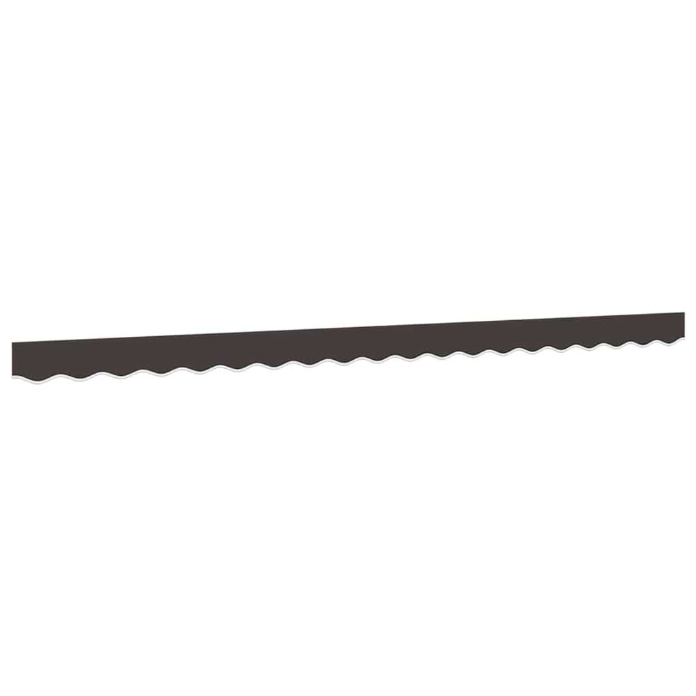 Tissu de remplacement de cantonnière d’auvent rayure anthracite