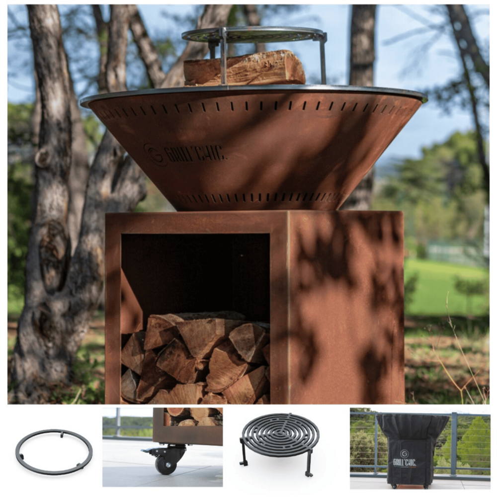 Pack printemps brasero classique corten 103 double cuve