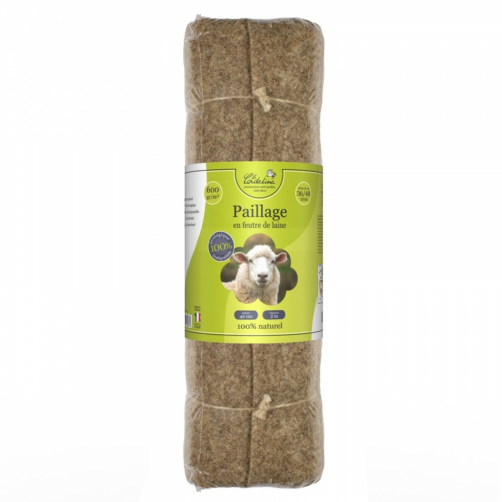 Feutre de paillage, 600 g/m², 2x0.4 m