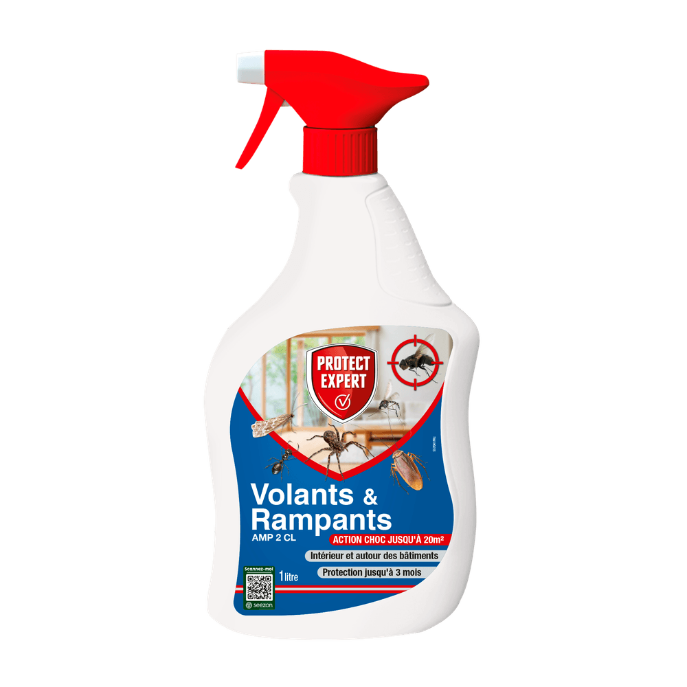 Protect expert anti insectes volants & rampants - 1l - prêt a l’emploi - moustiques - fourmis - puces