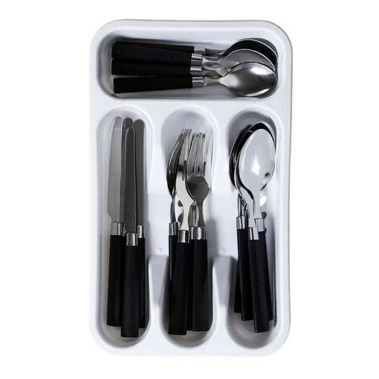 Ménagère 16 pièces & range-couverts