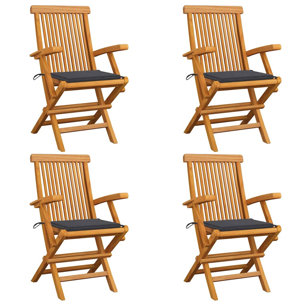 Chaises de jardin avec coussins